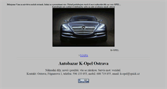 Desktop Screenshot of k-opel.cz